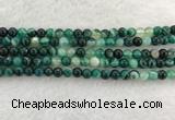 CAA2011 15.5 inches 6mm round banded agate gemstone beads