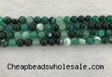 CAA2012 15.5 inches 8mm round banded agate gemstone beads