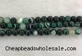 CAA2013 15.5 inches 10mm round banded agate gemstone beads