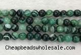 CAA2026 15.5 inches 16mm round banded agate gemstone beads