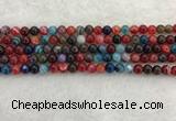 CAA2041 15.5 inches 6mm round banded agate gemstone beads