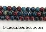 CAA2046 15.5 inches 16mm round banded agate gemstone beads