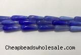 CAA2077 15.5 inches 10*30mm teardrop agate beads wholesale