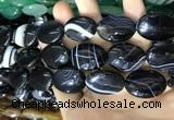 CAA2183 15.5 inches 18*25mm oval banded agate beads wholesale