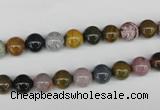 CAA228 15.5 inches 4mm round ocean agate gemstone beads wholesale