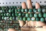 CAA2287 15.5 inches 8mm faceted round banded agate beads