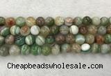 CAA2305 15.5 inches 14mm round banded agate gemstone beads