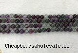 CAA2330 15.5 inches 6mm round banded agate gemstone beads