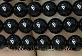 CAA2403 15.5 inches 6mm round black agate beads wholesale