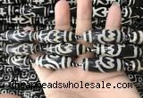 CAA2720 15.5 inches 14*38mm - 16*43mm rice tibetan agate dzi beads