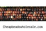 CAA2882 15 inches 6mm faceted round fire crackle agate beads wholesale