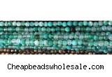 CAA2888 15 inches 6mm faceted round fire crackle agate beads wholesale