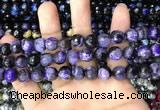 CAA3091 15 inches 10mm faceted round fire crackle agate beads wholesale