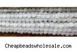 CAA3290 15 inches 6mm faceted round agate beads wholesale