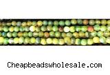 CAA3297 15 inches 6mm faceted round agate beads wholesale