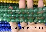 CAA3373 15 inches 10mm faceted round agate beads wholesale