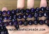 CAA3379 15 inches 10mm faceted round agate beads wholesale