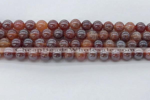 CAA3502 15.5 inches 8mm round AB-color fire agate beads wholesale