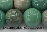 CAA3520 15.5 inches 14mm round AB-color grass agate beads wholesale