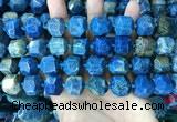 CAA3710 15*16mm - 16*17mm faceted nuggets chrysanthemum agate beads