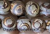 CAA3870 15 inches 8mm round tibetan agate beads wholesale