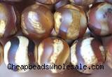 CAA3873 15 inches 8mm round tibetan agate beads wholesale