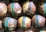 CAA3878 15 inches 8mm round tibetan agate beads wholesale