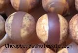 CAA3893 15 inches 10mm round tibetan agate beads wholesale