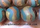 CAA3898 15 inches 10mm round tibetan agate beads wholesale