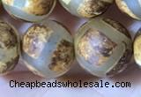 CAA3912 15 inches 10mm round tibetan agate beads wholesale