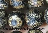 CAA3928 15 inches 12mm round tibetan agate beads wholesale