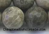 CAA3968 15.5 inches 20mm faceted round chrysanthemum agate beads