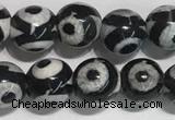 CAA3990 15 inches 6mm round tibetan agate beads wholesale