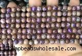 CAA4000 15.5 inches 4mm round purple crazy lace agate beads