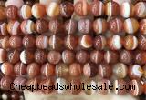 CAA4028 15.5 inches 10mm round line agate beads wholesale