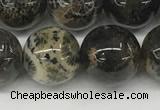 CAA4038 15.5 inches 14mm round chrysanthemum agate beads