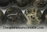 CAA4039 15.5 inches 16mm round chrysanthemum agate beads