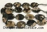 CAA4047 15.5 inches 30*40mm oval sakura agate beads wholesale