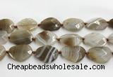 CAA4080 15.5 inches 22*30mm - 26*32mm faceted freeform line agate beads