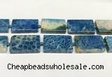 CAA4085 15.5 inches 25*40mm rectangle chrysanthemum agate beads