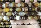 CAA4161 15.5 inches 13*18mm rice line agate beads wholesale