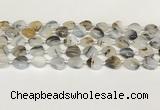 CAA4386 15.5 inches 12mm heart Montana agate beads