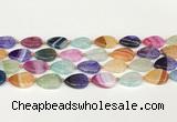 CAA4420 15.5 inches 13*18mm oval agate druzy geode beads