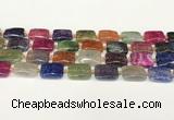 CAA4496 15.5 inches 15*20mm rectangle dragon veins agate beads