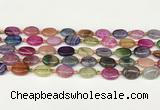 CAA4510 15.5 inches 10*14mm oval dragon veins agate beads