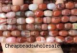 CAA4568 15.5 inches 8*12mm - 9*14mm rice south red agate beads