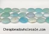 CAA4681 15.5 inches 18*25mm oval banded agate beads wholesale