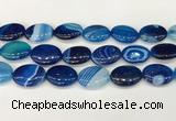 CAA4682 15.5 inches 18*25mm oval banded agate beads wholesale