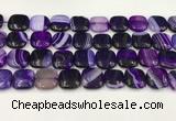 CAA4750 15.5 inches 16*16mm square banded agate beads wholesale