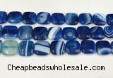 CAA4762 15.5 inches 18*18mm square banded agate beads wholesale